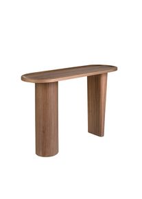 AC ANGEL CERDA Angel Cerdá Consola ovalada medio punto nogal,Nogal,Ø120 x 40 x 76