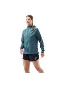 Compressport Damen Tempest Waterproof Jacket blau