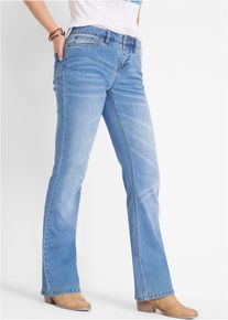bonprix Női Bootcut komfort sztreccsfarmer, Mid Waist, kék, 44
