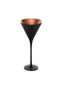 St&ouml;lzle Stolzle set 6 coppe martini Olympic vetro cristallino cl 24 H 172 mm &Oslash; 116 mm esterno nero interno bronzo
