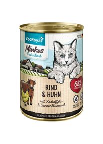12x400g ZooRoyal Minkas Rind und Huhn mit Kartoffeln