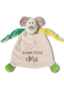 Nici , Schmusetuch »My First Kollektion, Hund Fino, Mum+Dad=Me« mit aufgestickten Augen , bunt