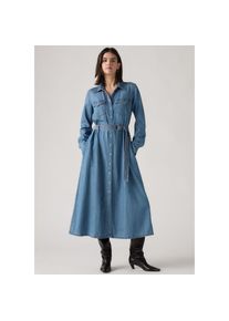 Levi's Levi's , Jeanskleid »inklusive Gürtel« 2 Stk. tlg. Brusttaschen Eingrifftaschen mit seitlichen Eingrifftaschen , BRIGHT MID STONE , N-Gr , XL...