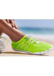 Venice Beach, Damen, Badeschuh &raquo;Aquaschuh, Slipper, Wasserschuh&laquo; mit elastischen B&auml;ndern f&uuml;r schnelles Reinschl&uuml;pfen ultraleicht VEGAN, lime, 36, lime
