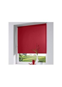 K-home , Seitenzugrollo »Thermo Klemmfix-Rollo« verdunkelnd energiesparend ohne Bohren 1 Stück , rot , Obermaterial: 100% Polyester , 150 cm