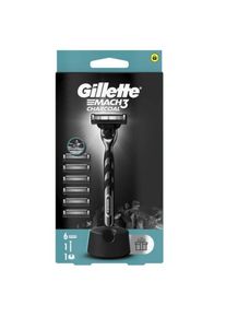 Gillette Mach3 Charcoal holiaci strojček pre mužov + n&aacute;hradn&eacute; hlavice set