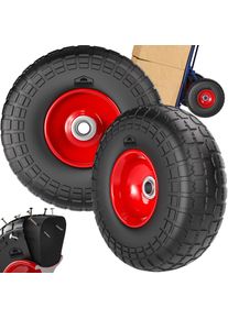 Gardebruk Steekwagenwiel set van 2 Zwart massief rubber