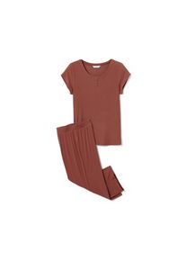 Tchibo - Női 3/4-es pizsama - nő - méret L 44/46 - barna