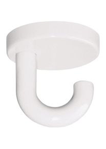 HEWI, Kleiderhaken + Wandgarderobe, Einzelhaken 477.90.015 Unterkopfhaken Ausladung 50 mm Polyamid 99 reinweiss H&ouml;he 50 mm &Oslash; 50 mm