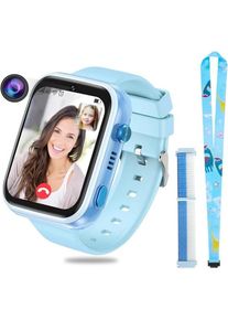 Okyuk Smartwatch per Bambini con GPS e Videochiamate (4G), Smartwatch