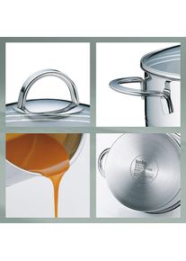 Kela Cailin, Pfanne + Kochtopf, Silber