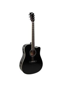 V-tone VEAG1 CE BK gitara elektroakustyczna 4/4 dr (Westerngitarre), Gitarre, Schwarz