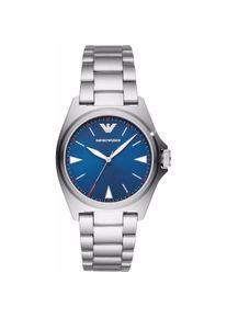 Emporio Armani, Armbanduhr, Nicola, Silber, (Analoguhr, 40 mm)