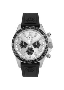 Philipp Plein, Armbanduhr, PWVAA0523 Street Couture Chronograph Herrenuhr 43mm 5ATM, Silber, (Chronograph, 43 mm)