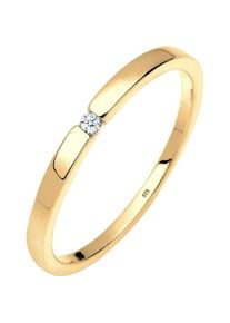 Elli, Ring, Klassischer Verlobungsring mit Diamant für festliche Anlässe, (58, 925 Silber)