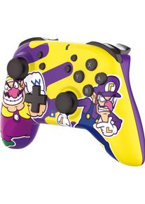 HORI Wireless HORIpad Controller - Wario + Waluigi (Switch, Switch Lite, Switch 2, Switch OLED), Gaming Controller, Mehrfarbig