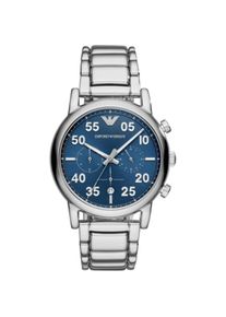 Emporio Armani, Armbanduhr, Cronografo Luigi al Quarzo, Blau, (Chronograph, 43 mm)