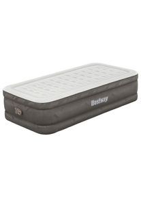 Bestway Luftbett Fortech Twin 69048 , Grau, Dunkelgrau , Kunststoff , 191 cm , RoHS, Dekra , integrierte elektrische Pumpe , Schlafzimmer, Betten, G&auml;stebetten, Luftbetten