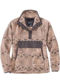 Carhartt Relaxed Fit Aztec, fleece trui vrouwen , kleur: Donkergrijs/Grijs (B39) , maat: S