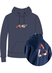 Leatt Core V26 Denim, hoodie unisex , color: Dark Blue/Red/Beige , size: XXL
