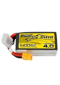 Gens ace &Tattu - 1400 mAh 14.8 V 130C 4S1P XT60 Battery R-Line 4.0