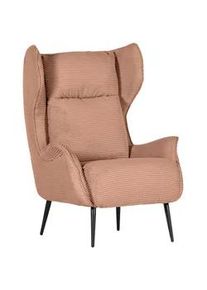 Landscape Ohrensessel , Altrosa , Textil , 83x106x89 cm , Stoffauswahl, erweiterbar (Typenauswahl) , Wohnzimmer, Sessel, Ohrensessel