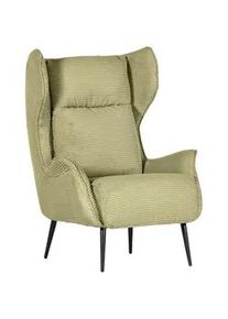 Landscape Ohrensessel , Hellgrün , Textil , 83x106x89 cm , Stoffauswahl, erweiterbar (Typenauswahl) , Wohnzimmer, Sessel, Ohrensessel