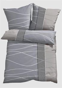 bonprix Ágyneműhuzat hullámos mintával, szürke, 1x 80/80 cm, 1x 135/200 cm