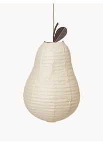 Ferm Living Kids Ręcznie wykonany klosz z papiery washi Pear Biały &Oslash; 37 x W 63 cm