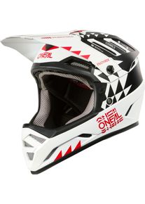 O Neal ONeal Backflip Knox, casco da bici , colore: Opaco Bianco/Nero/Rosso , dimensione: M