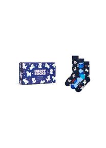 Happy Socks Chaussettes '3-Pack Animal Blue Socks Gift Set' Femme bleu taille 41-46