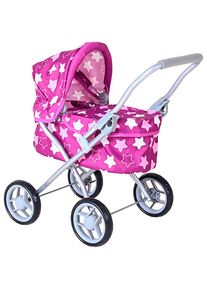 KNORRTOYS , Kombi-Puppenwagen »Mini Lili« , star dark pink