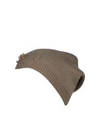 Capelli New York , Strickmütze mit Schmucksteinen , taupe