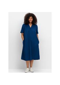 sheego , Damen , Tunikakleid »Blusenkleid« Eingrifftaschen , blaubeere , Normalgrößen , 54 -Normalgrößen , 54