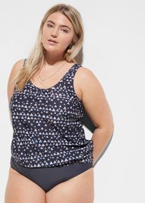 bonprix Mujer, Tankini oversize (2 piezas), gris, 52