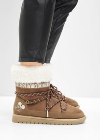 bonprix Disney Mickey Mouse Schn&uuml;r Boot, braun, Gr.41, Disney Mickey Mouse Schn&uuml;r Boot f&uuml;r den Winter