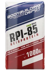 Bodybuilding Depot RPI-85 Vegan Reisprotein Isolat, 1000 g Papiertüte, Espresso