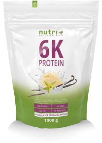 nutri+ veganes 6K Proteinpulver, 1000 g Beutel, Vanilla-Ice Cream