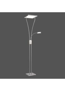 Leuchten Direkt MARIAN Stehleuchte LED Edelstahl, 1-flammig