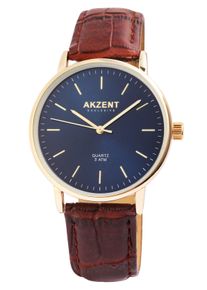 Damen Herrenuhr in braun ,Größe 0, WITT, 70% Metall, 30% Edelstahl