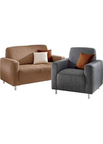 unisex Sortiment poťahov siv&aacute; veľkosť 3 - Poťah na 2-sedačku