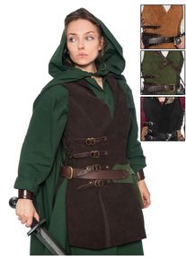 Panciotto in pelle con fibbie - Cacciatrice