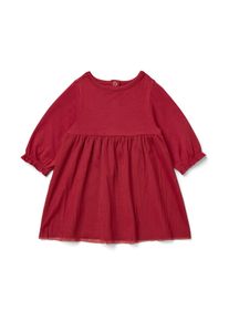 Tchibo - Kisgyerek jersey ruha t&uuml;llel - kisgyerek - m&eacute;ret 62/68 - piros