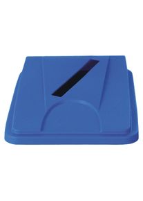 Probbax Deksel, l x b x h 330 x 470 x 65 mm, blauw, inwerpsleuf