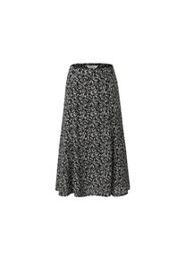 Tchibo - Floraler Midi-Rock - Damen - Gr. 38 - schwarz/geblümt