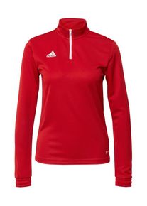 adidas Performance Športová mikina 'Entrada 22' Ženy karmínovo červená / biela XXXS-XXS