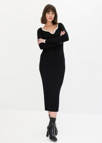 bonprix D&aacute;mska Pleten&eacute; &scaron;aty, &uacute;zko priliehav&yacute; strih, čierna, 48/50