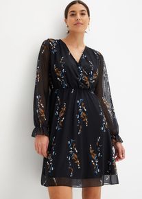 bonprix Női Necc ruha, fekete, 32/34