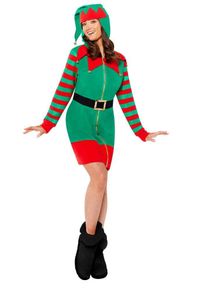 Amscan Déguisement Elfie Lutin de Noël femme