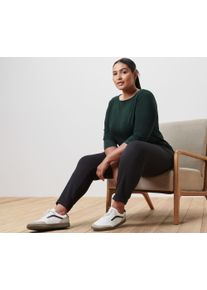 Tchibo - Bluzka z rękawem o długości 3/4 - dla pań - rozmiar M 40/42 - kolor: zielony